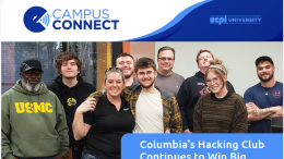 group of students in Columbia's hacking club